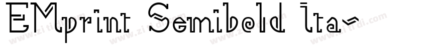 EMprint Semibold Ita字体转换